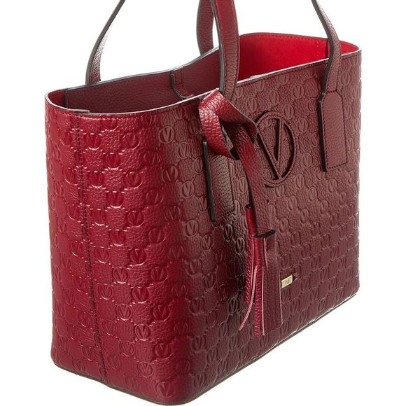 Valentino by Mario Valentino Prince Medallion Leather Tote - Picture 3 of 4